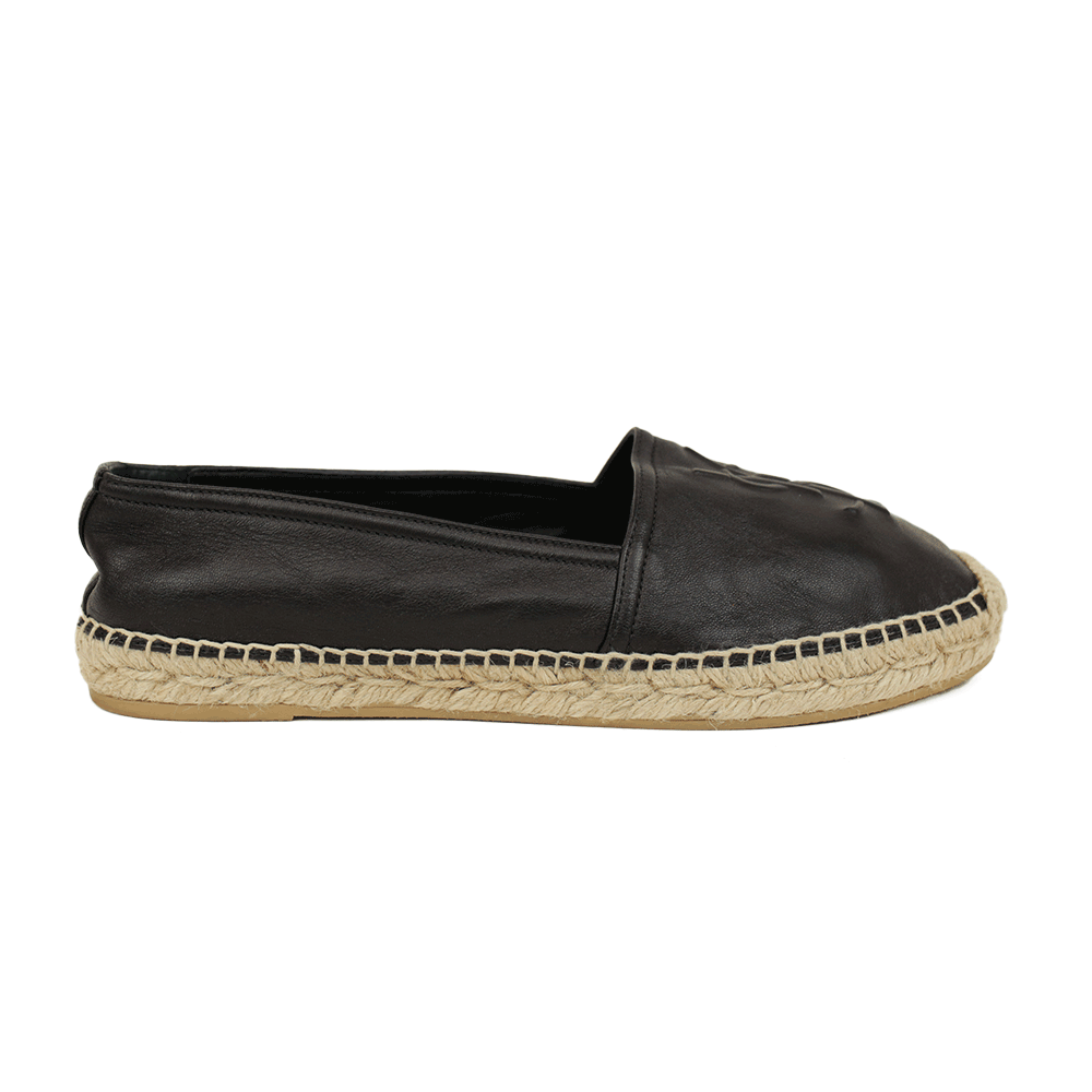 Saint Laurent YSL Monogram Espadrille Flats