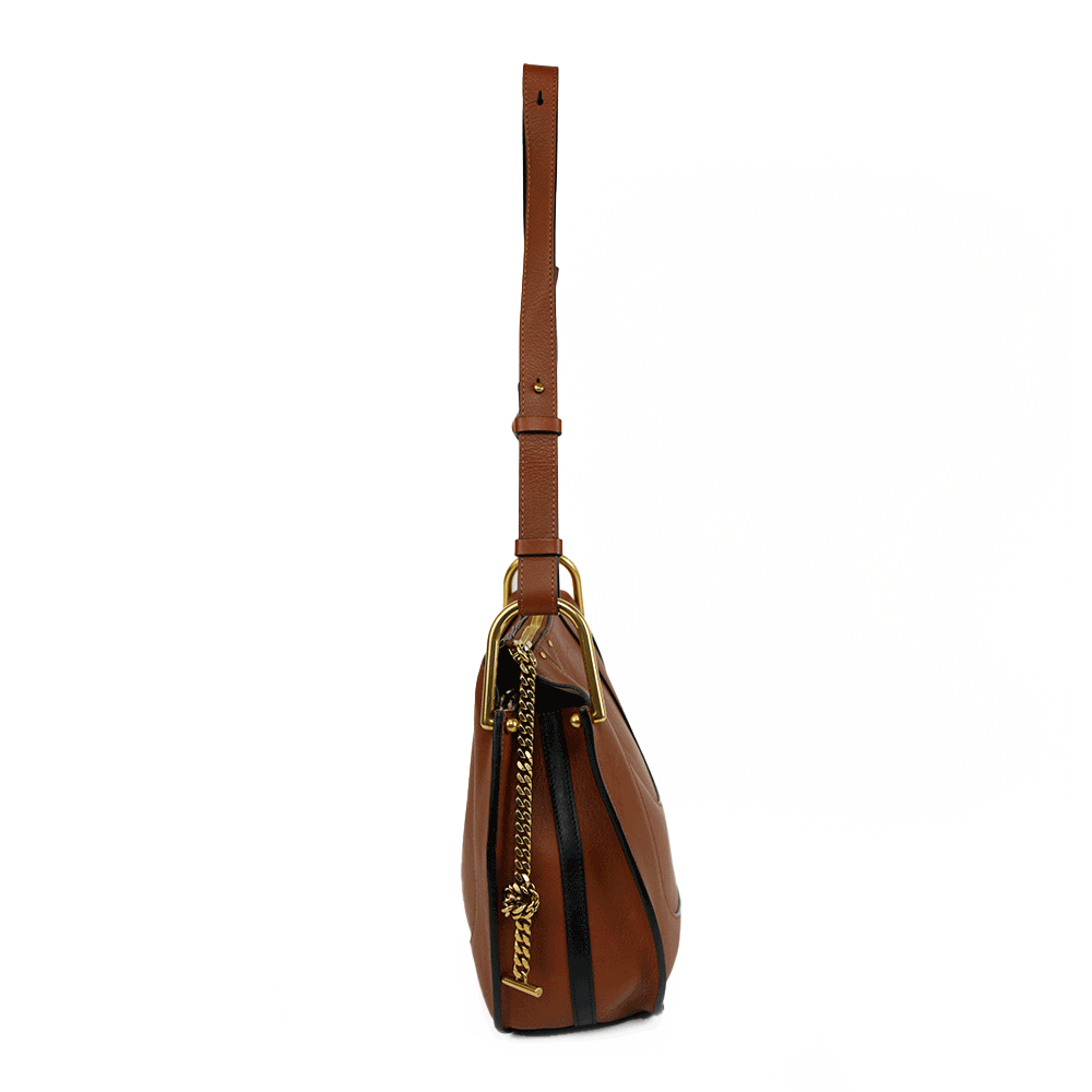 Chloe Brown Leather Hayley Hobo Bag