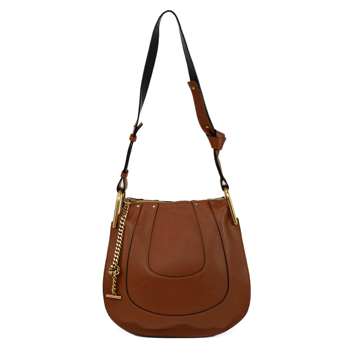 Chloe Brown Leather Hayley Hobo Bag