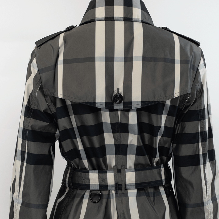 Burberry Nylon Nova Check Trench Coat