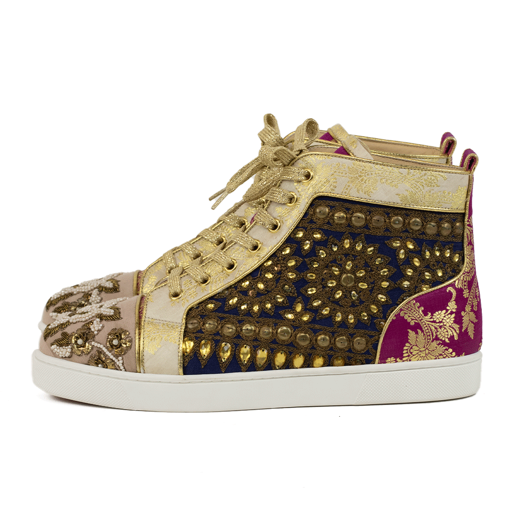 Christian Louboutin x Sabyasachi Limited Edition High Top Sneakers