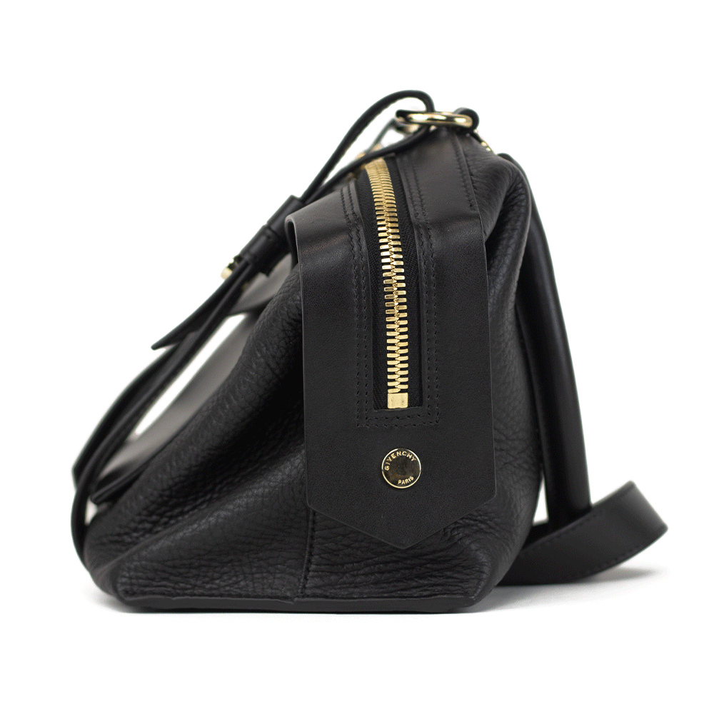 Givenchy Sway Small Black Leather Shoulder Bag