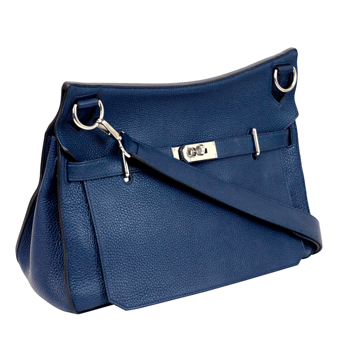 Hermès Navy Clemence Jypsiere 37 Messenger Bag