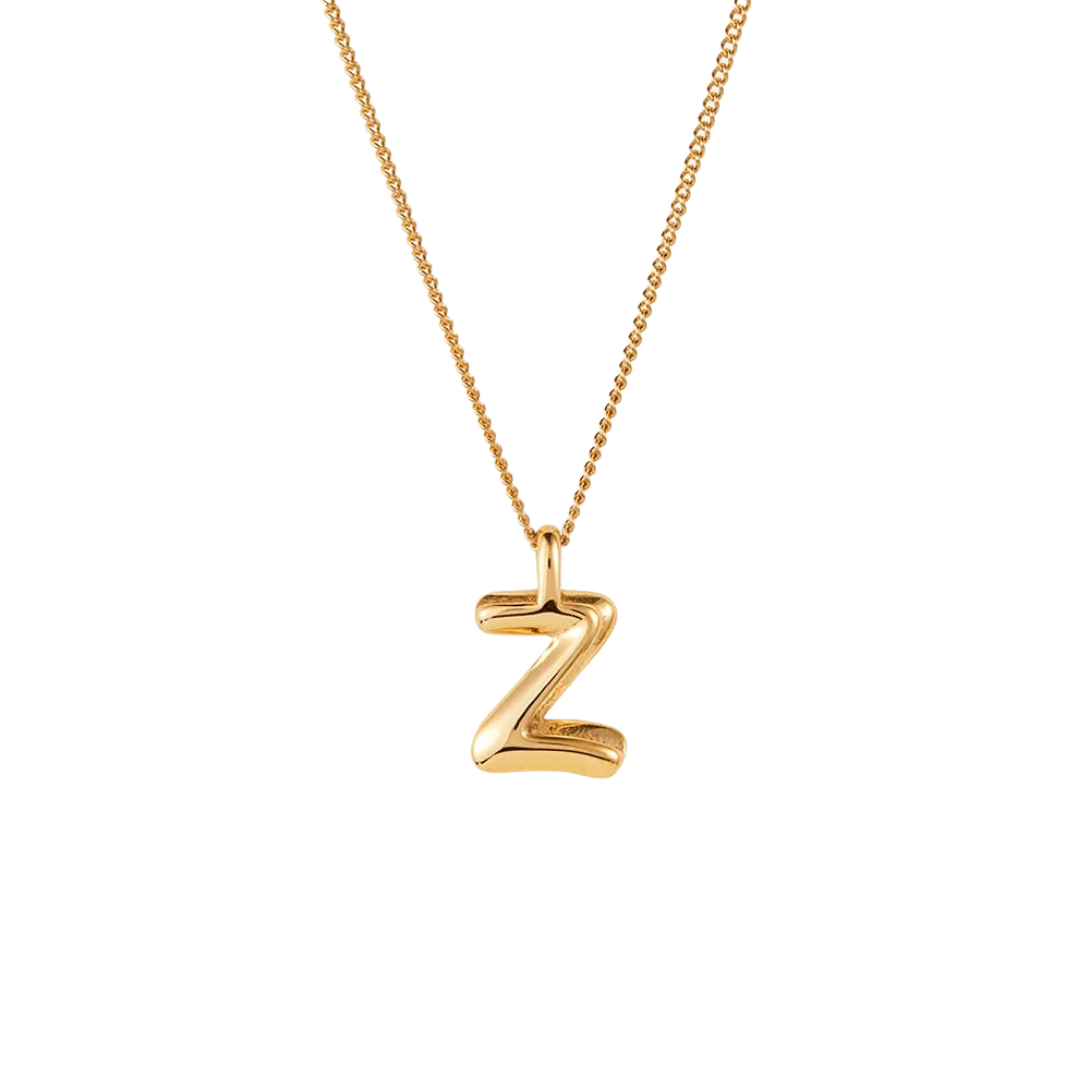 Jenny Bird Gold Monogram Chain Necklace