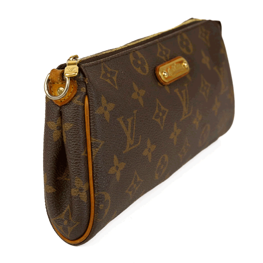 Louis Vuitton Monogram Coated Canvas Eva Pochette