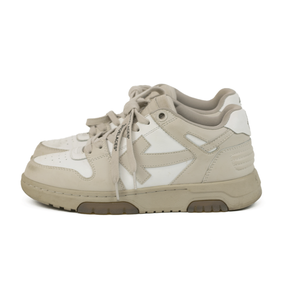 Off-White Out Of Office Beige & White Sneakers