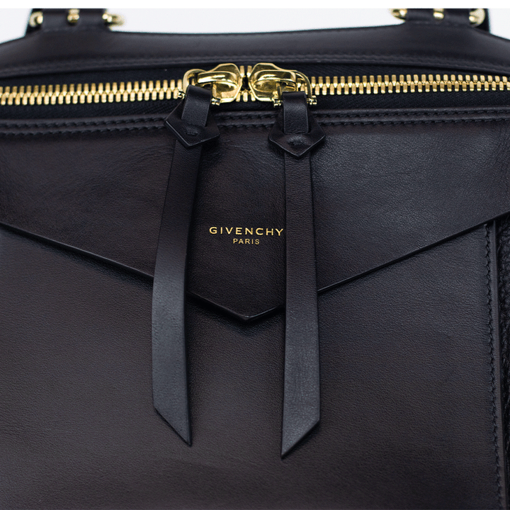 Givenchy Sway Small Black Leather Shoulder Bag