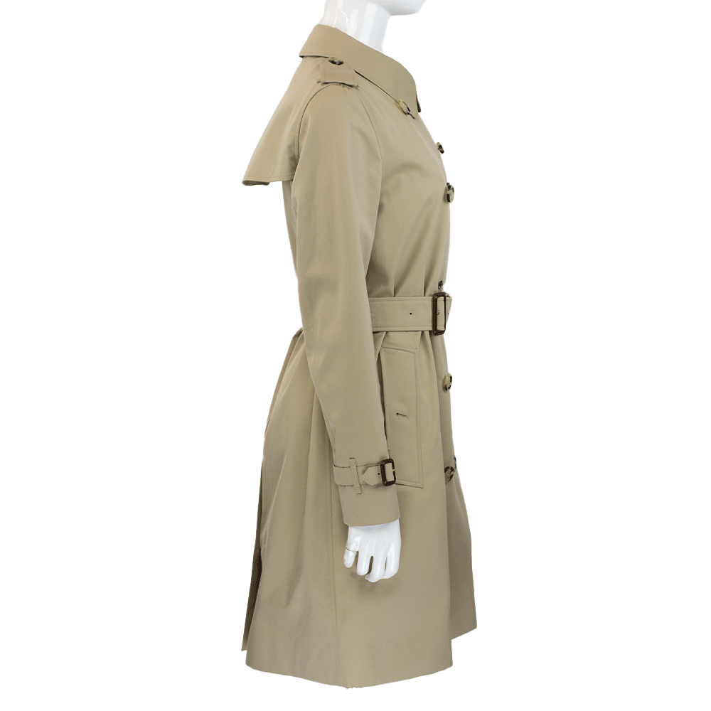 Burberry The Kensington Beige Cotton Trench Coat