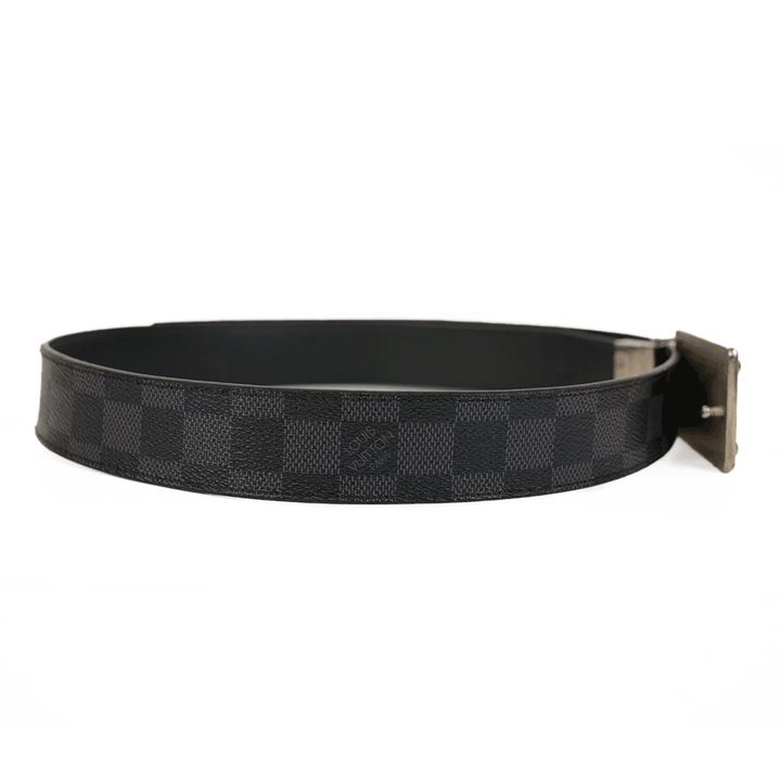 Louis Vuitton Black Damier Graphite Belt