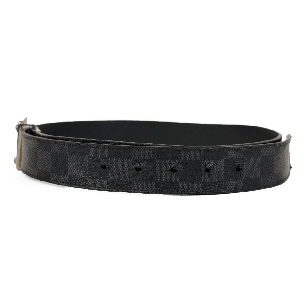 Louis Vuitton Black Damier Graphite Belt