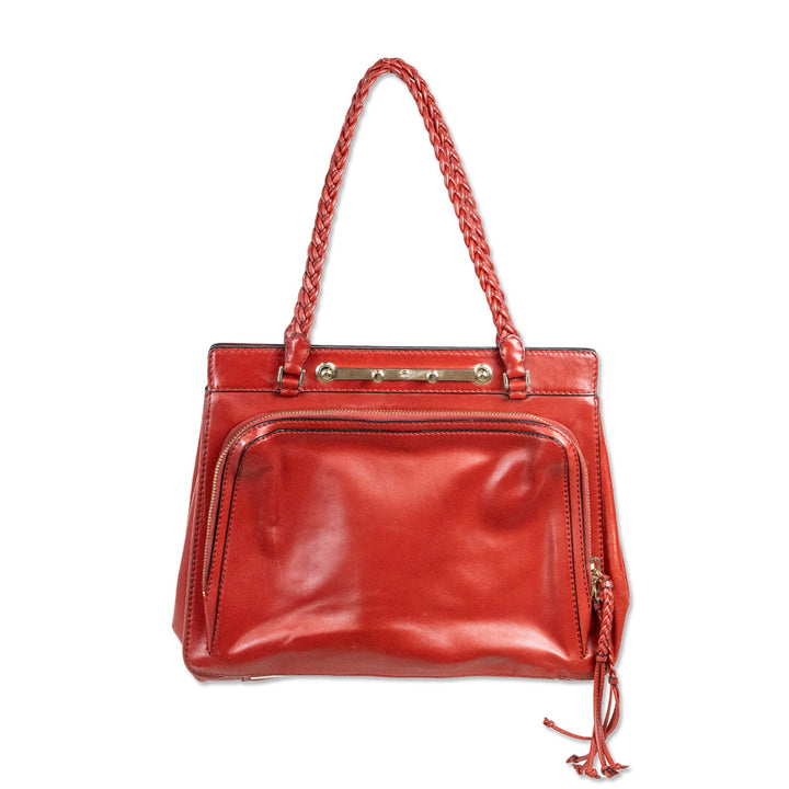 Valentino Garavani Red Vitello Demetra Tote