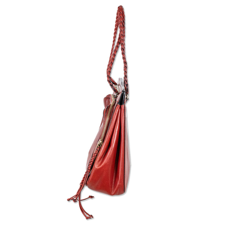 Valentino Garavani Red Vitello Demetra Tote