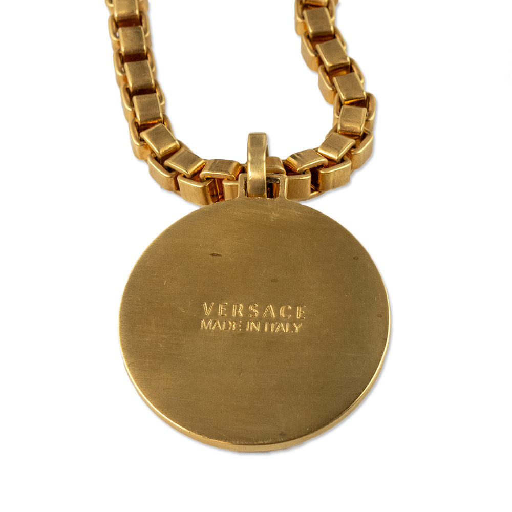 Versace Medusa Greca Large Pendant Necklace