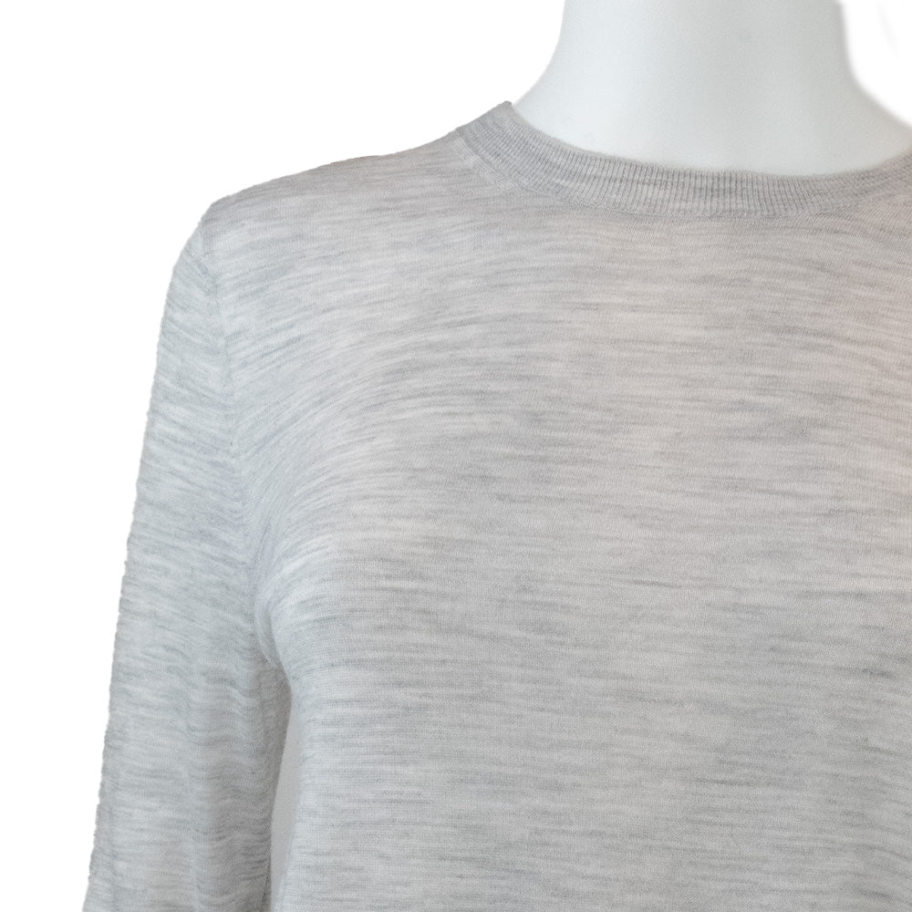 Zadig & Voltaire Lightweight Gray Long Sleeve with Skull on Back