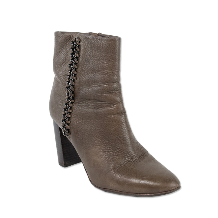 Coach Teagan Tobacco Leather Ankle Boot