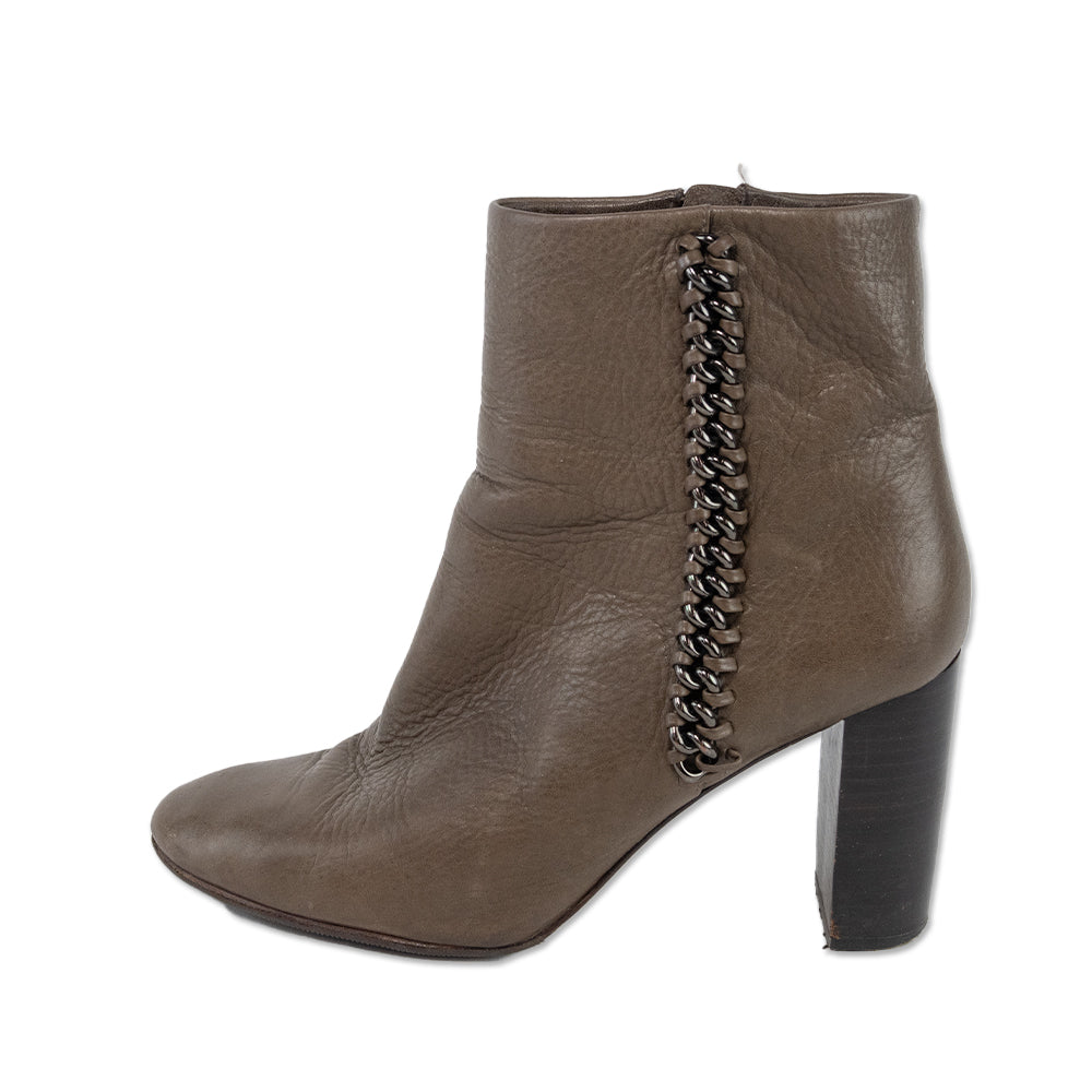 Coach Teagan Tobacco Leather Ankle Boot