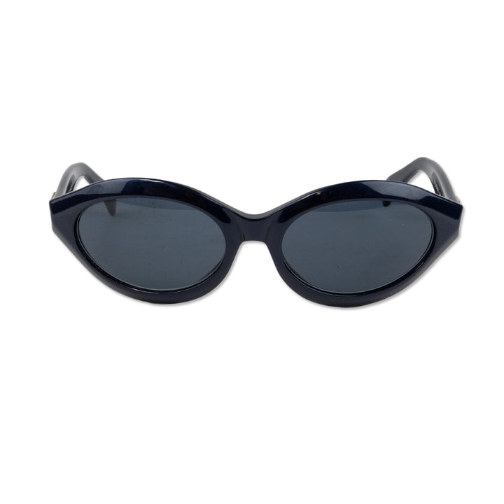 Gucci Blue Wide Oval Sunglasses