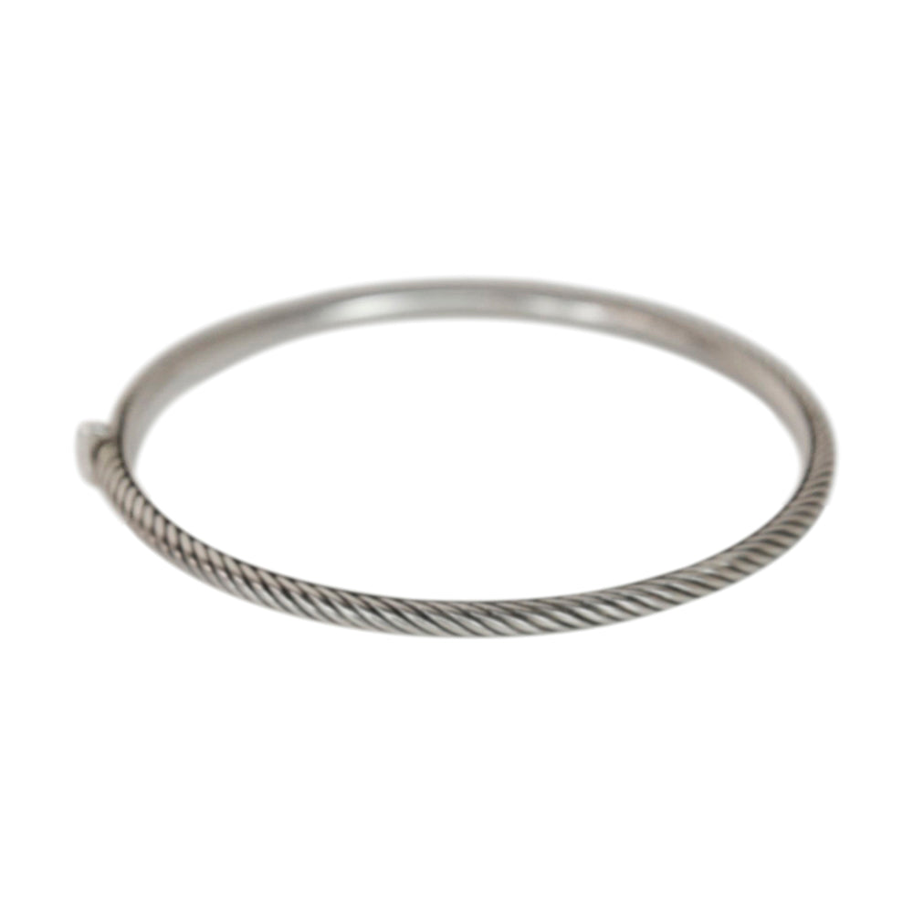 David Yurman Confetti Cable Classics Diamond & Sterling Silver Bangle Bracelet