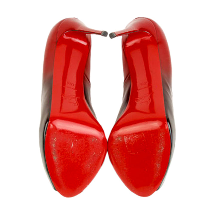 Christian Louboutin Ombré Patent Leather Platform Pumps