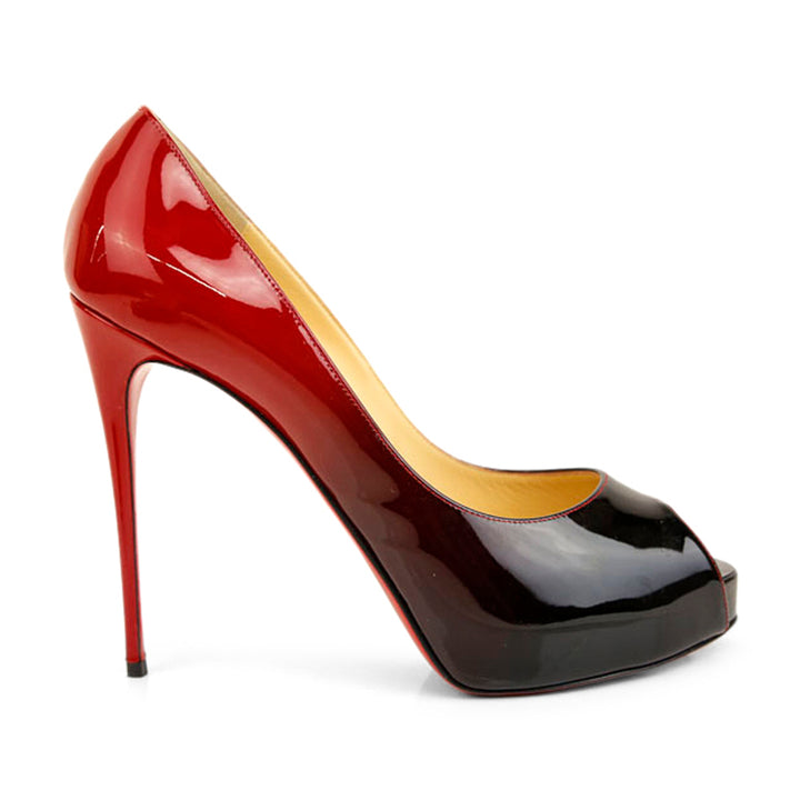 Christian Louboutin Ombré Patent Leather Platform Pumps