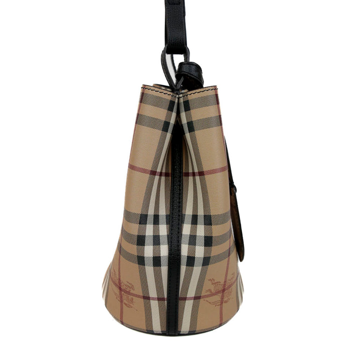 Burberry Lorne Haymarket Check Bucket Bag