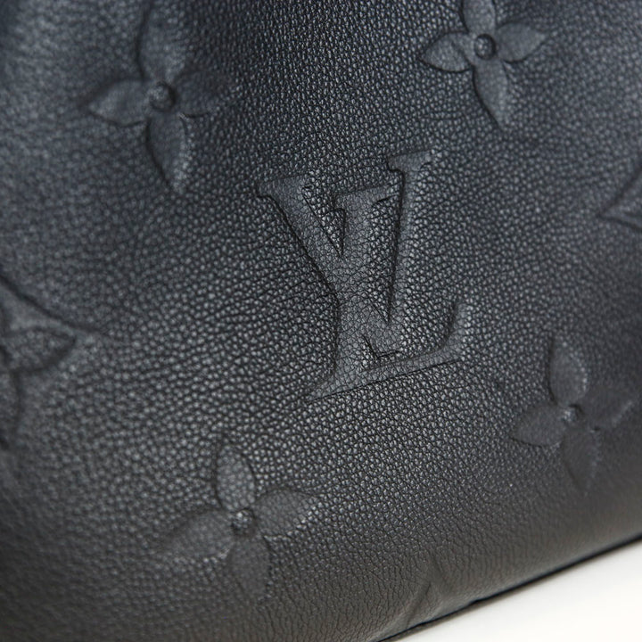 Louis Vuitton Black Monogram Empreinte Leather Petit Palais Top Handle Bag