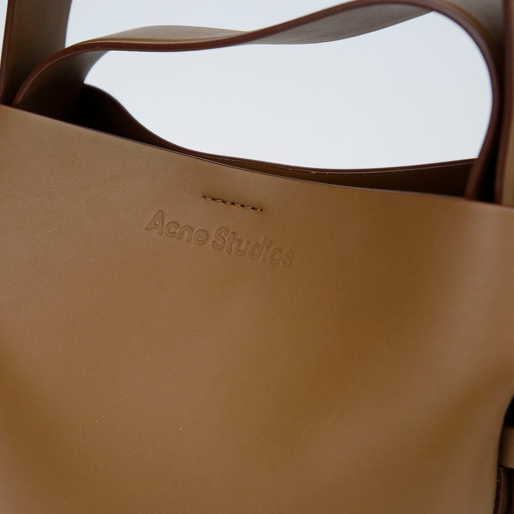 Acne Studios Mini Musubi Brown Leather Top Handle Bag