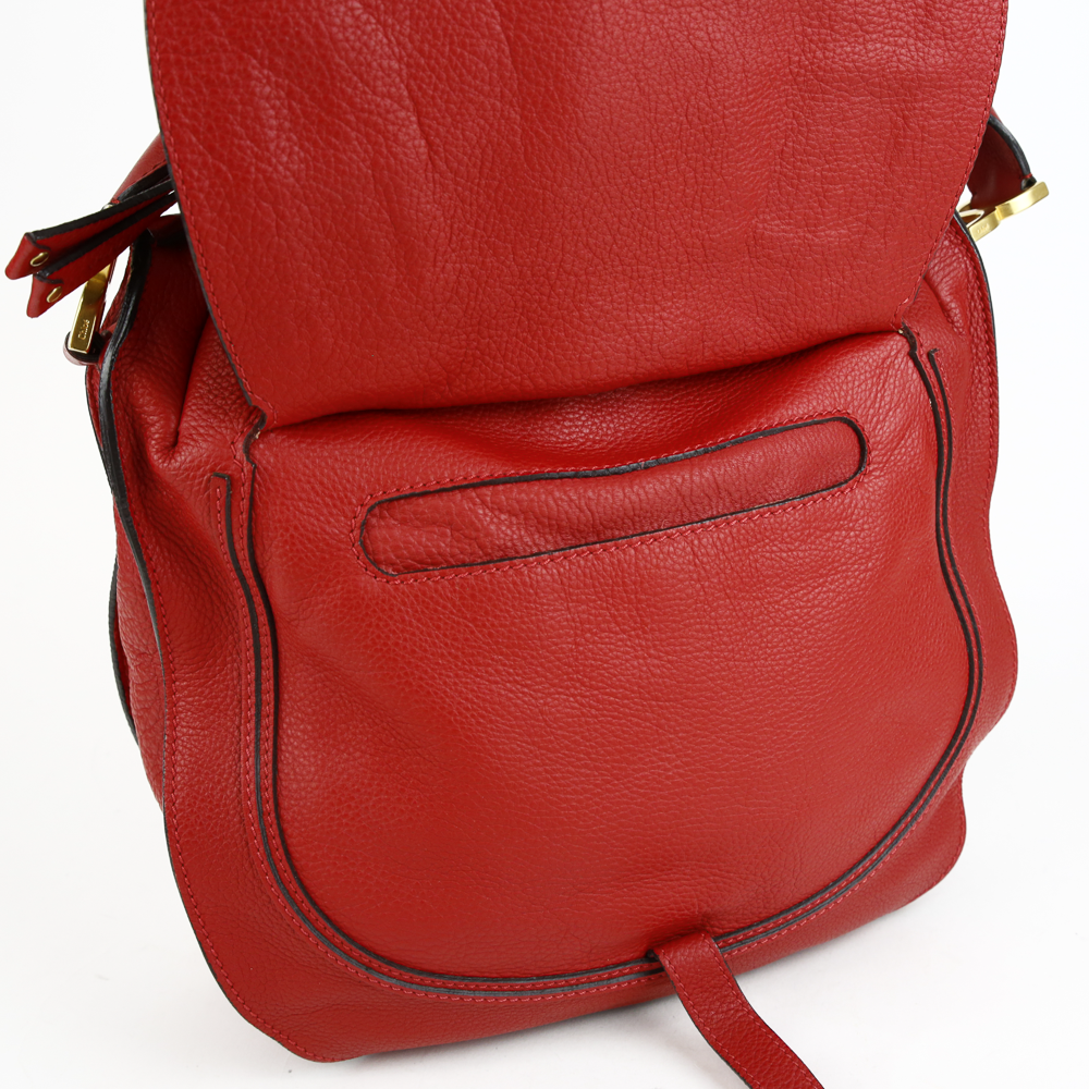 Chloé Red Leather Medium Marcie Satchel