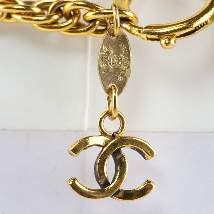 Chanel Vintage Gold Filigree Ball Necklace