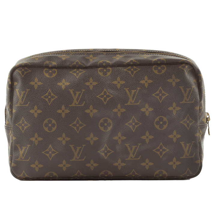 Front view of Louis Vuitton Vintage Trousse Toilette 28 Monogram Pouch