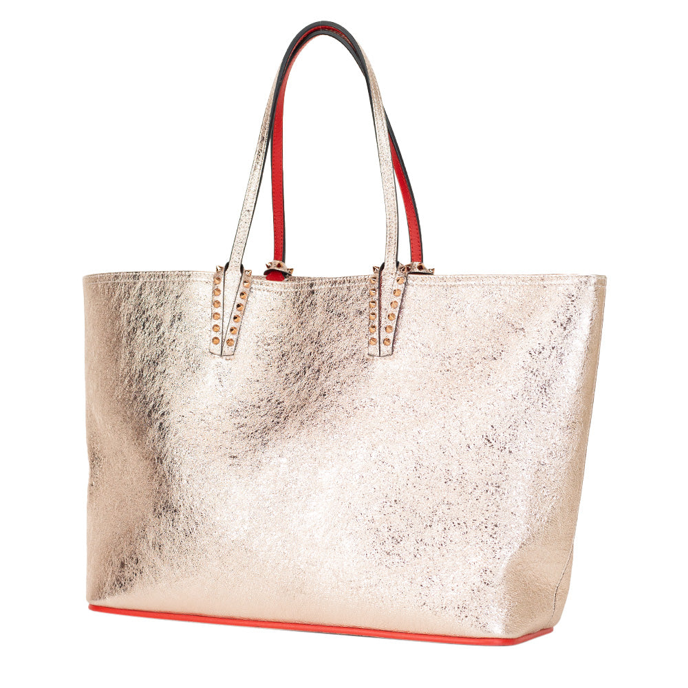 Christian Louboutin Cabata Rose Gold Metallic Tote Bag