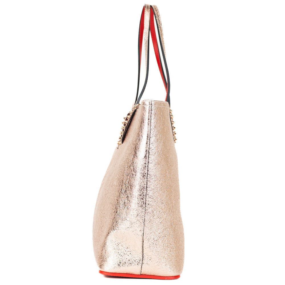 Christian Louboutin Cabata Rose Gold Metallic Tote Bag