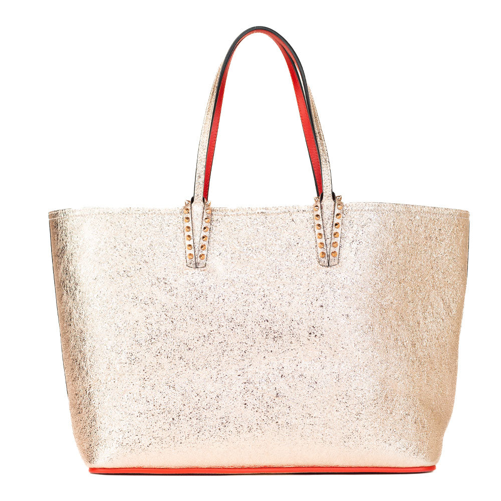 Christian Louboutin Cabata Rose Gold Metallic Tote Bag