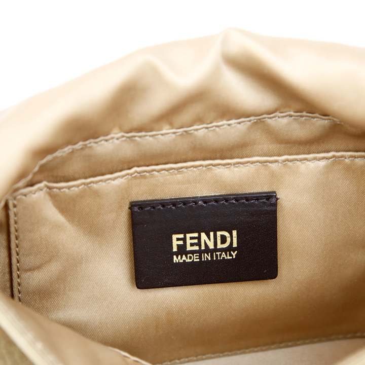 Fendi Beige Leather Mama Forever Mini Baguette