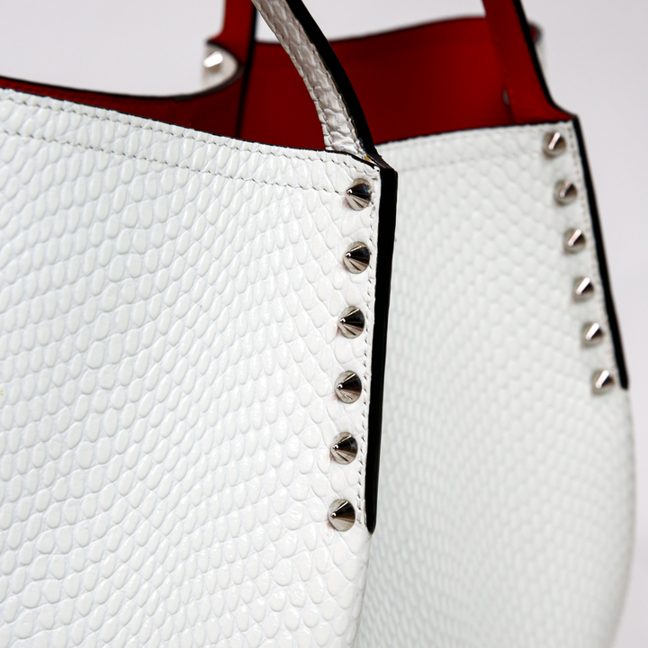 Christian Louboutin Cabarock Small Spiked Leather Tote