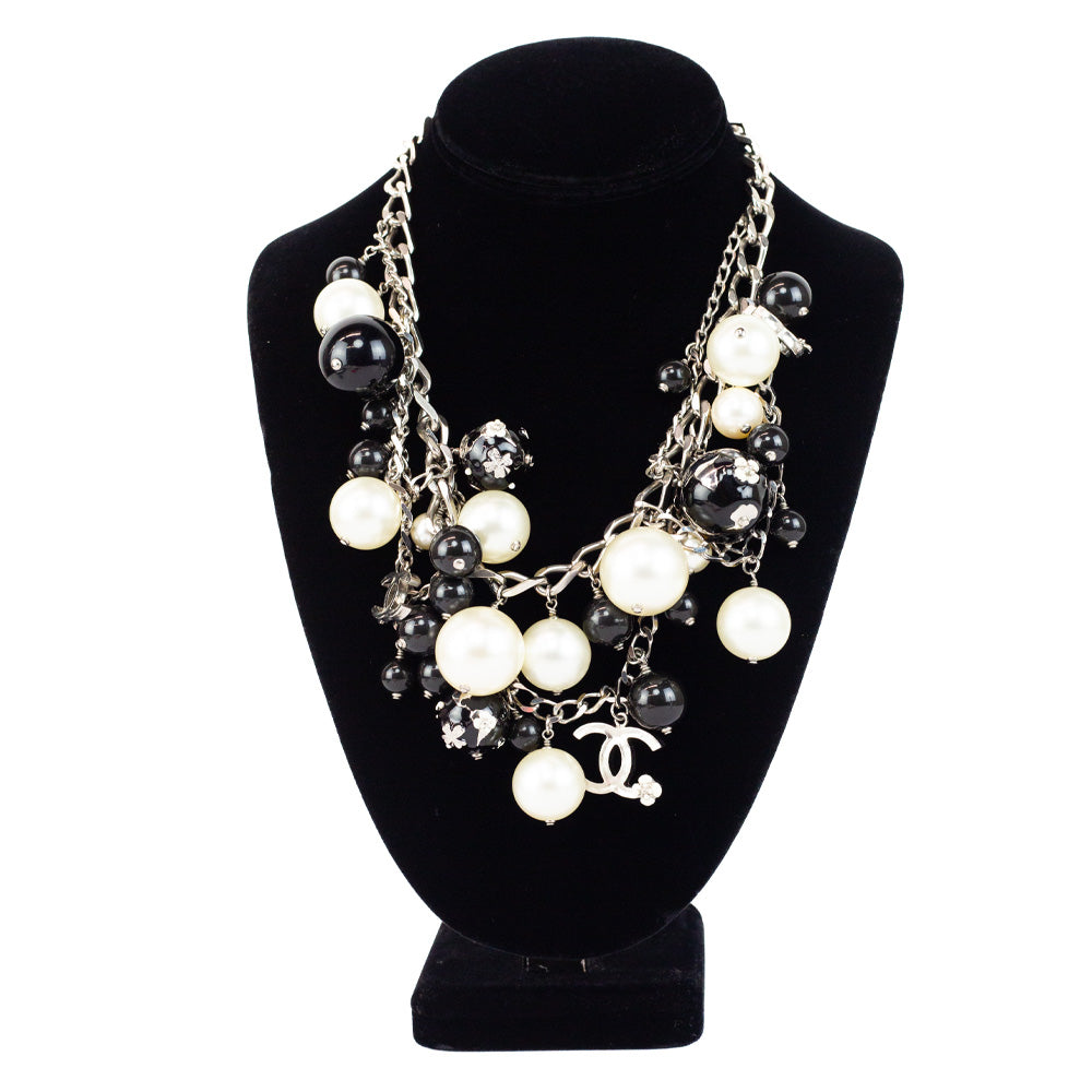 Chanel 2013 Globe & Pearl Statement Necklace