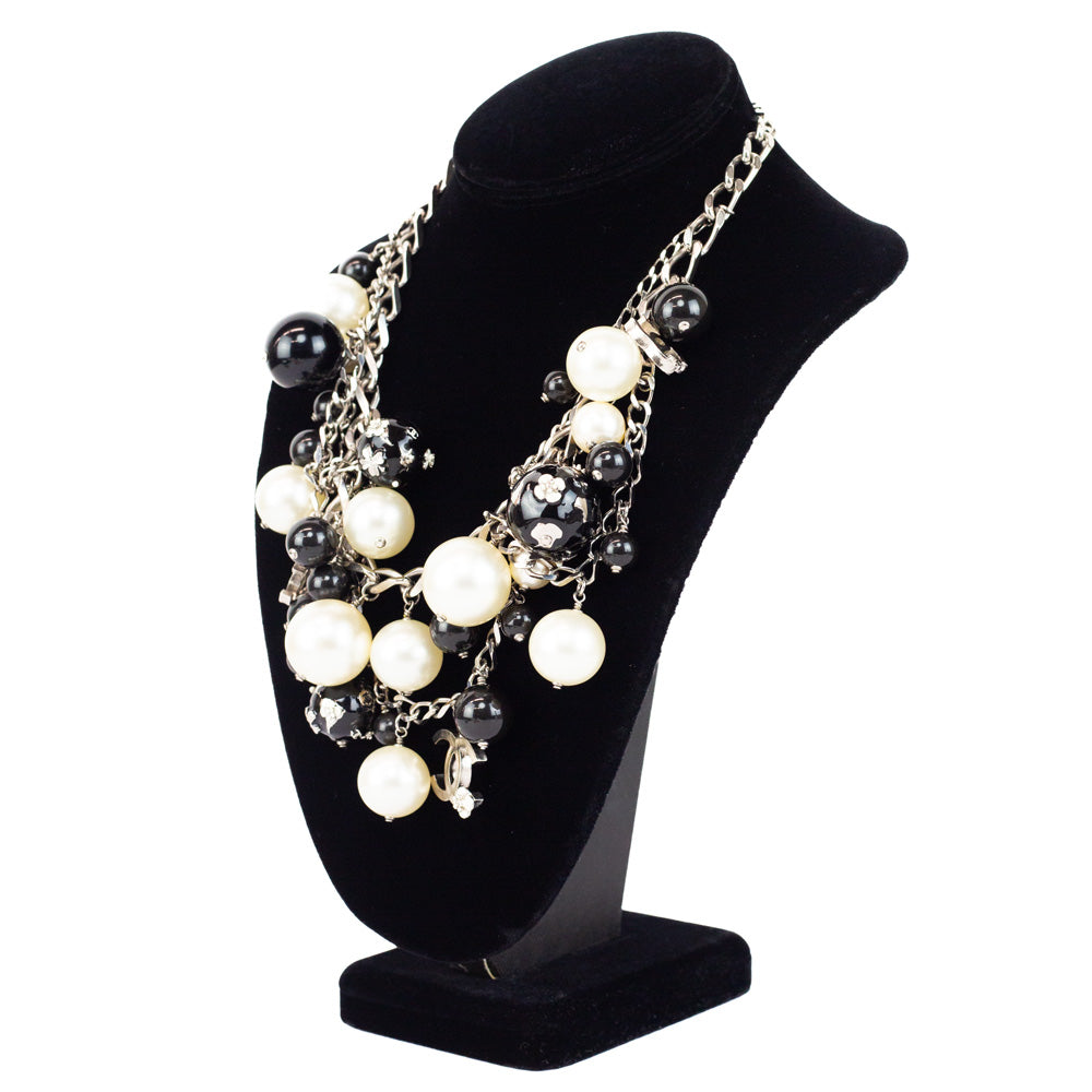 Chanel 2013 Globe & Pearl Statement Necklace