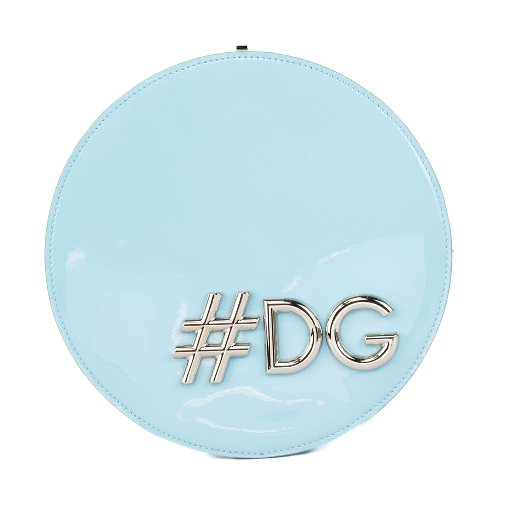 Dolce & Gabbana #DG Girls Blue Round Shoulder Bag