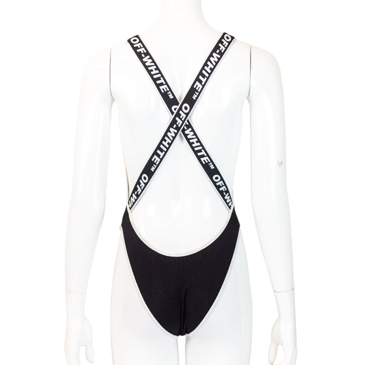 Off-White Ribbed Knit Bodysuit