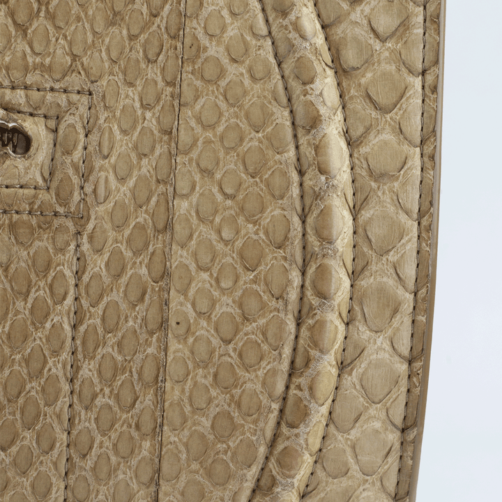 Celine Beige Python Medium Phantom Tote Bag