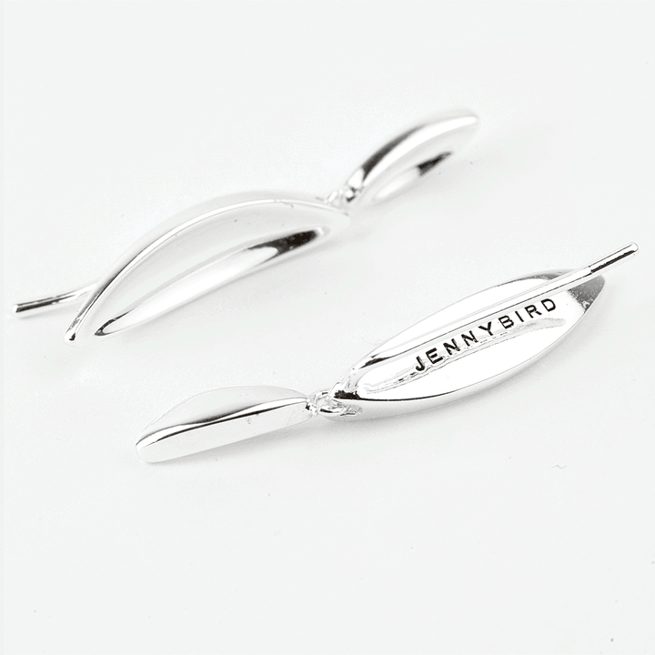 Jenny Bird Studio Climber Silver Earrings