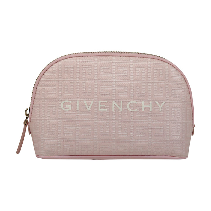 Givenchy G-Essentials Pink Coated Canvas Pouch