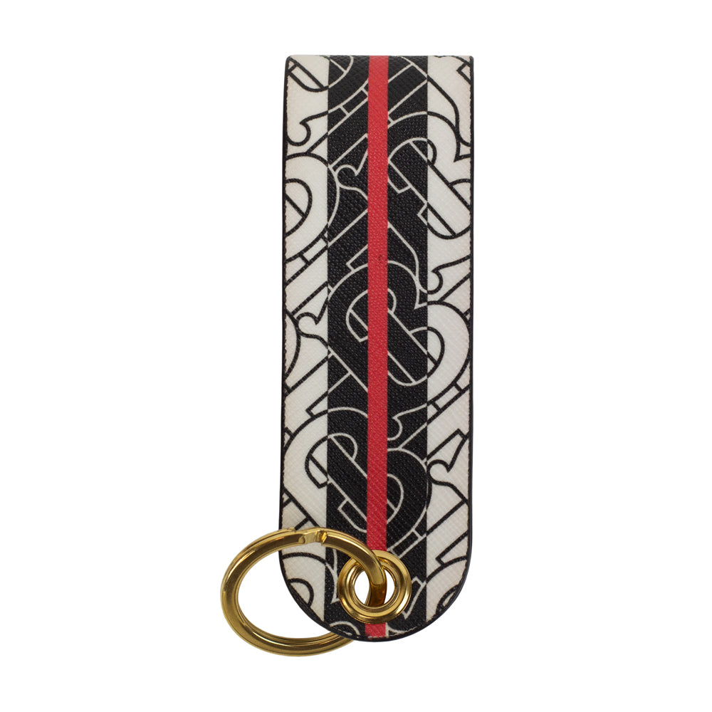 Burberry TB Monogram Coated Canvas Key Holder