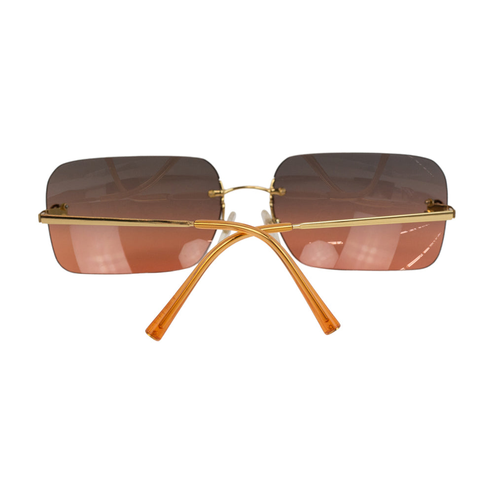 Chanel Rimless Orange Gradient CC Sunglasses