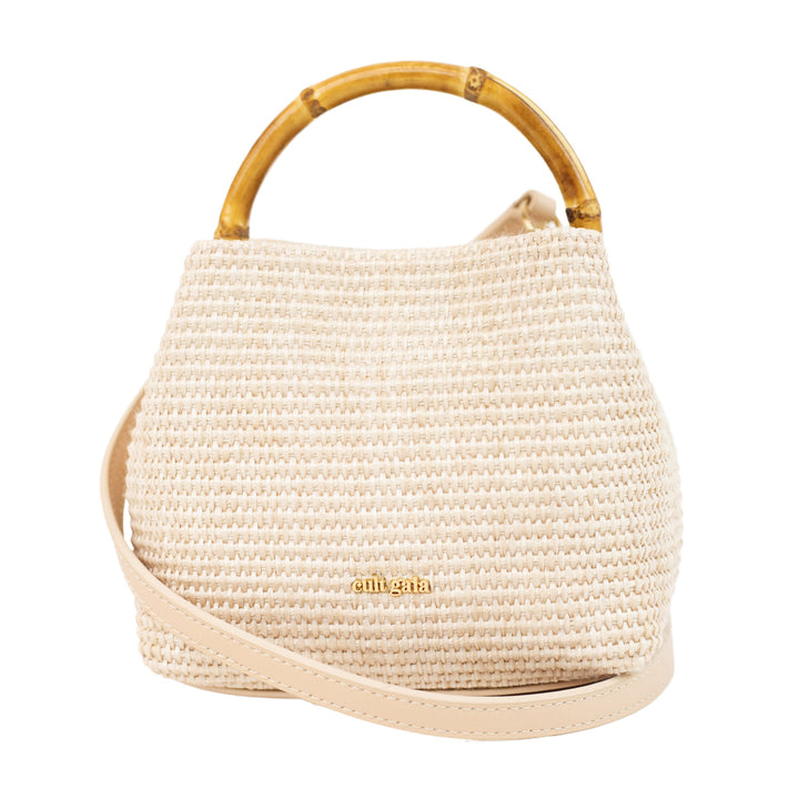 Cult Gaia Mini Solene Woven Top Handle Bag