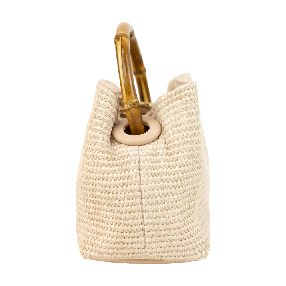 Cult Gaia Mini Solene Woven Top Handle Bag