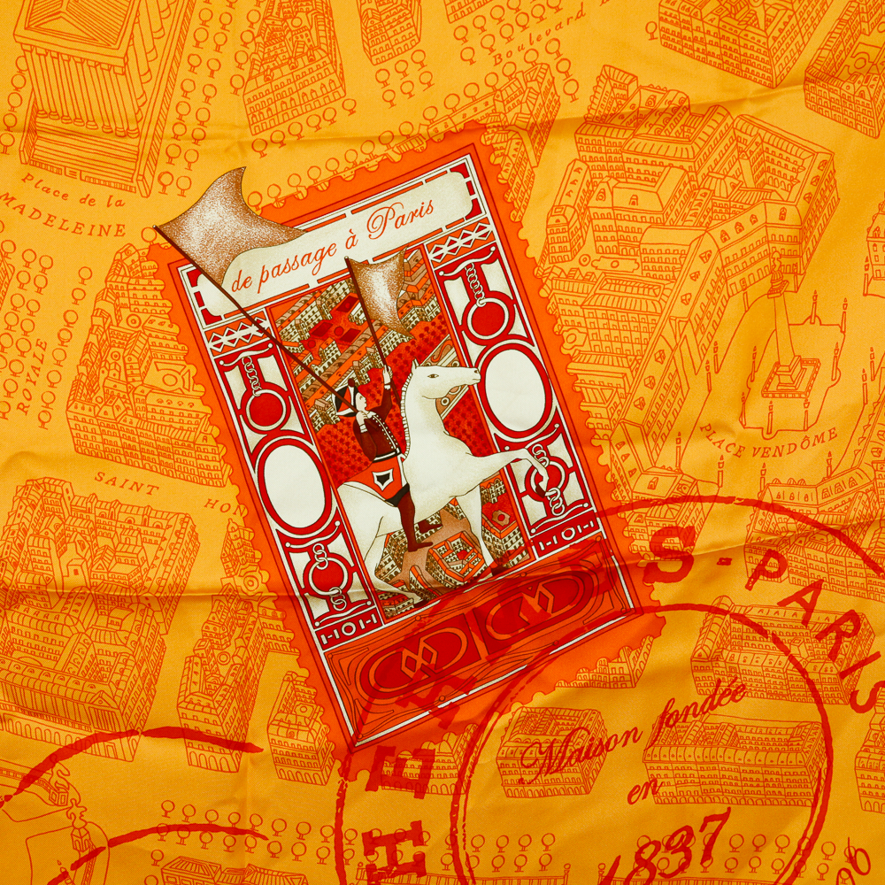 Hermès De Passage à Paris Silk Scarf