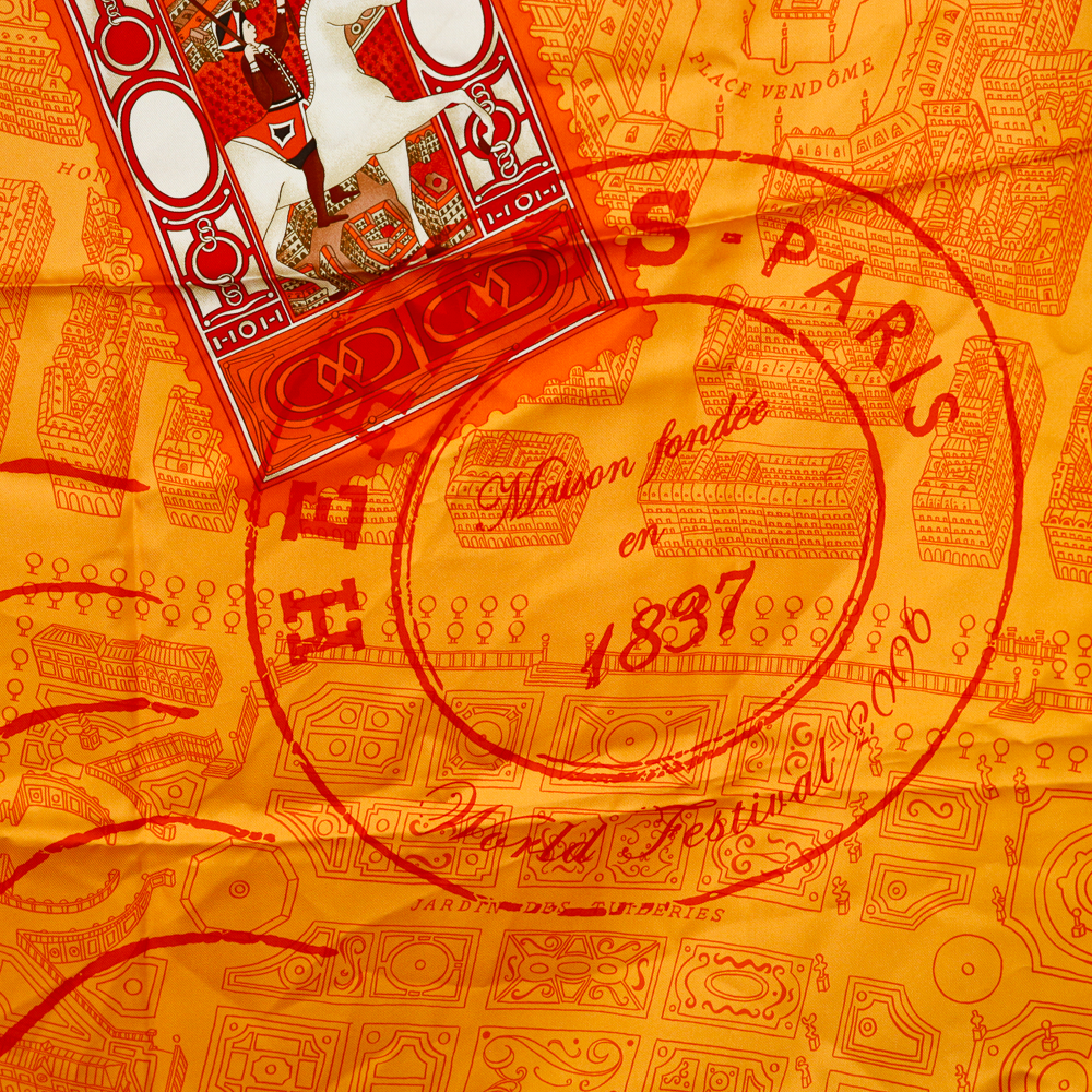 Hermès De Passage à Paris Silk Scarf