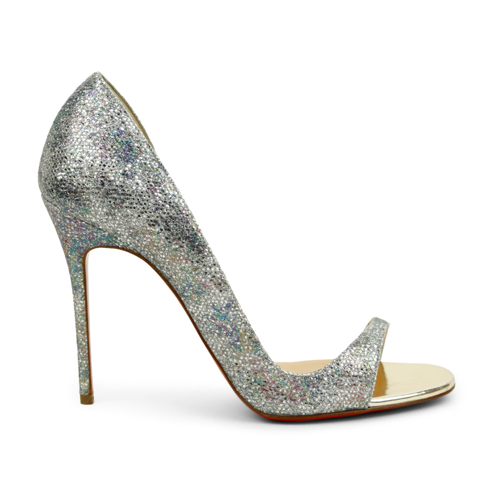 Christian Louboutin Toboggan 100mm Glitter Pumps