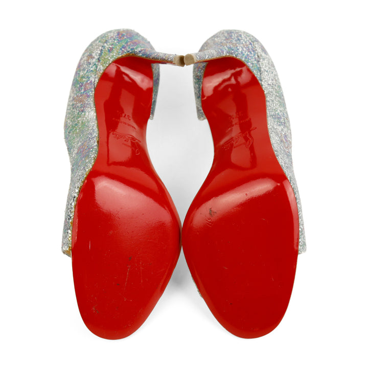 Christian Louboutin Toboggan 100mm Glitter Pumps